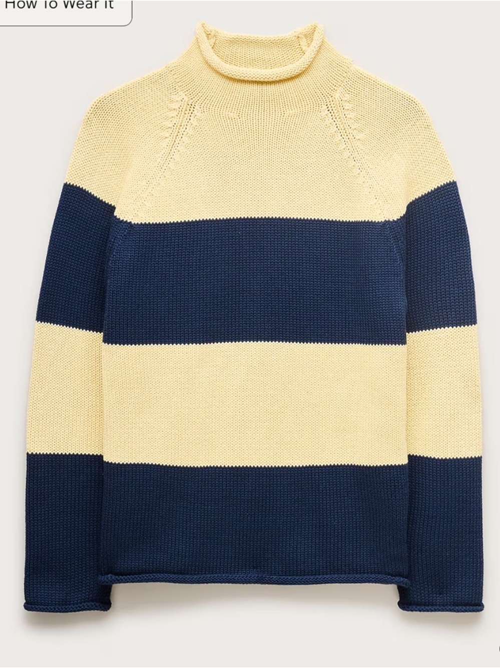 J crew 1988 Rollneck™ sweater in rugby stripe